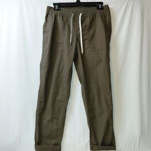Vuori Vintage Ripstop Cropped Pants Women's Size XS Olive Green